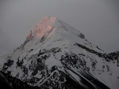 25 Sunrise On The Mountain To The North Of K2 North Face From K2 North Face Intermediate Base Camp